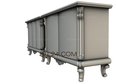 Set of furniture (KMB_0025-02) 3D models for cnc